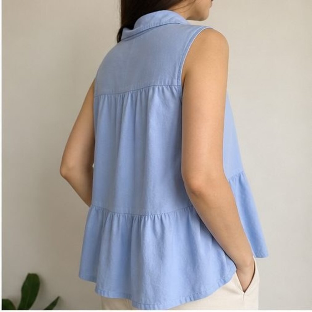 Blue Cami Blouse - Picture 3 of 6